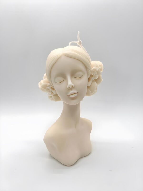 Lady with Roses in the Hair Candle