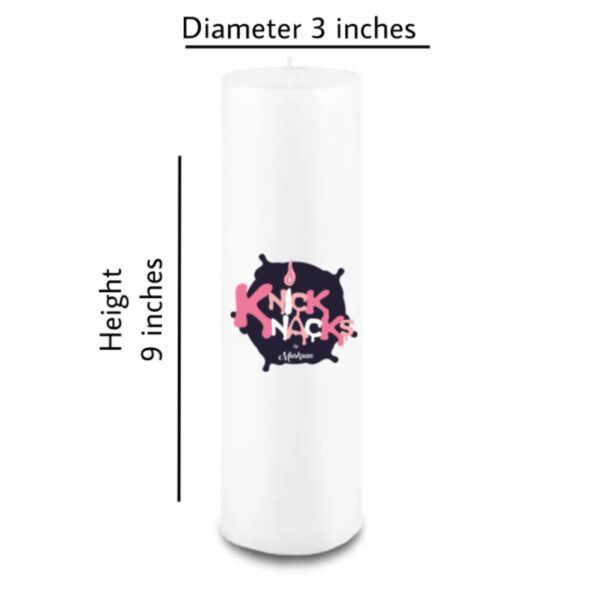 Non scented pillar candles 9inches