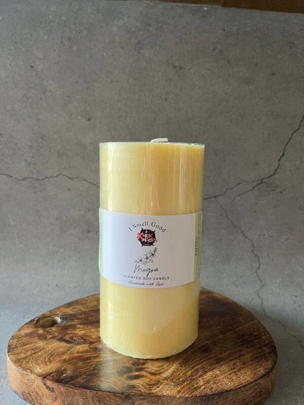Mogra Scented Pillar Candle (6 inches)