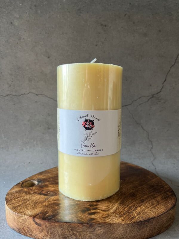 Vanilla Scented Pillar Candle (6 inches)