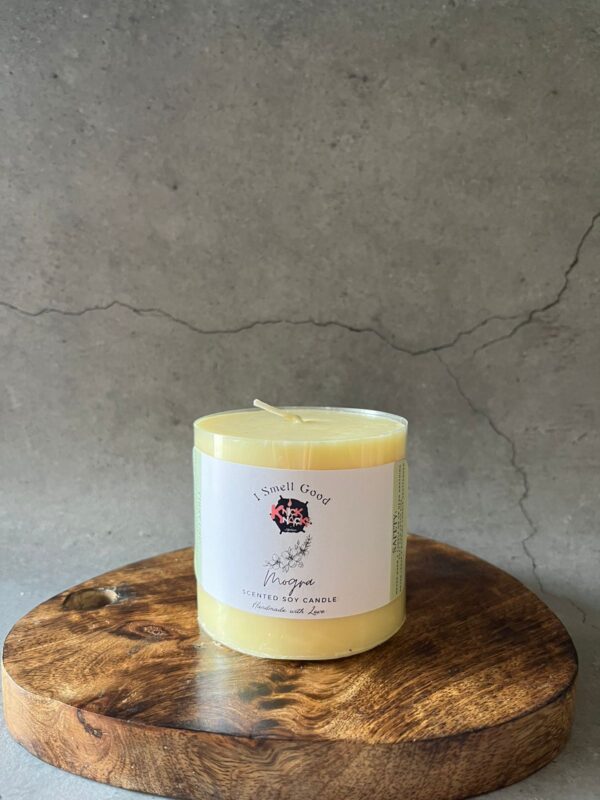 Mogra Scented Pillar Candle (3 inches)